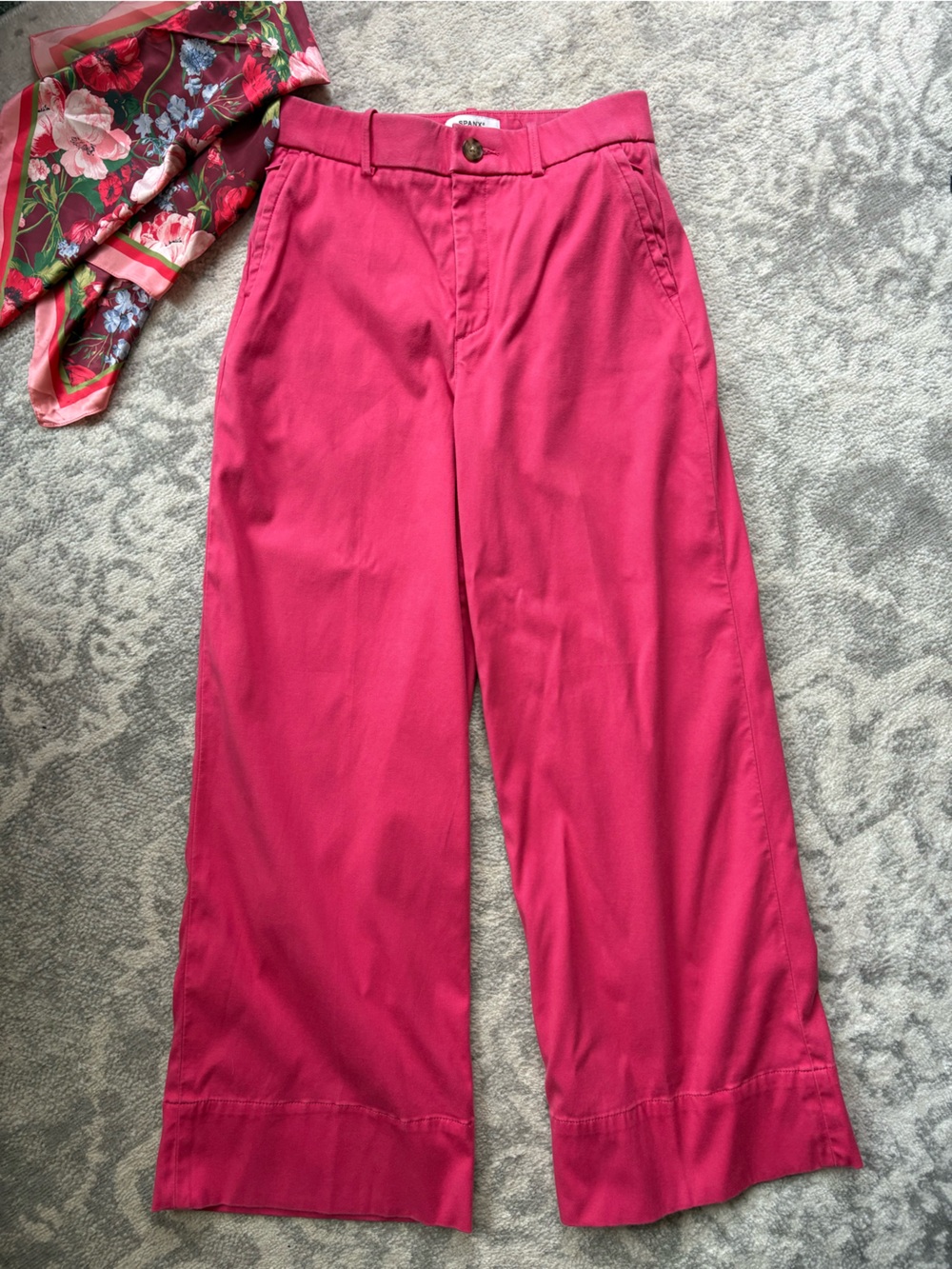 SPANX Hot Pink Wideleg Trousers